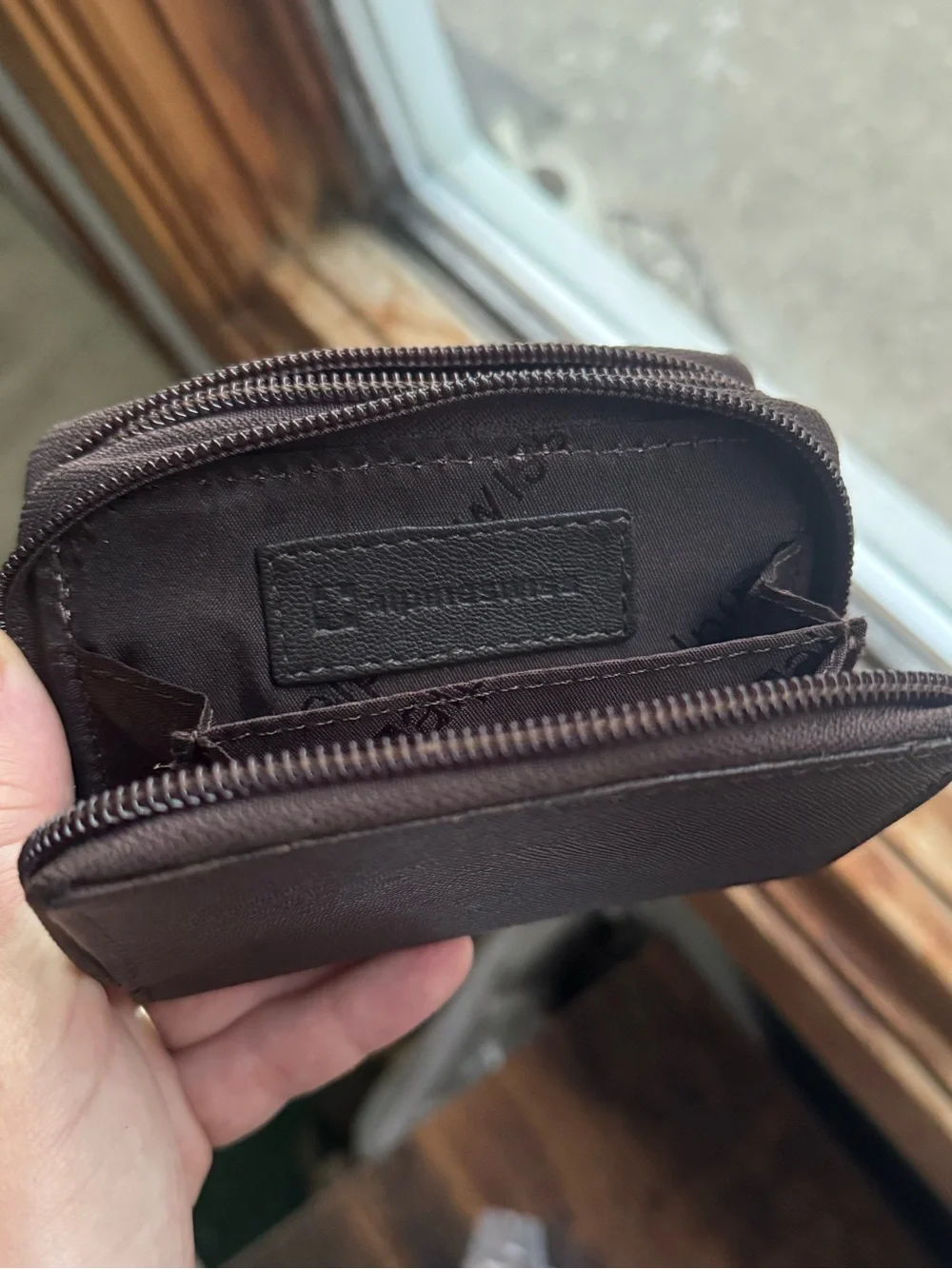 NWT Alpine Swiss Brown Accordion Organizer Wallet Compact Card Case